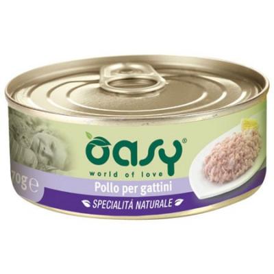 Oasy Gatto Pollo Per Gattini  Lattina...