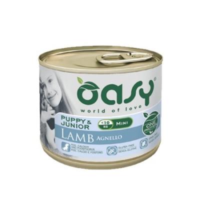 Oasy Cane OAP Puppy&Junior Small&Mini Agnello 200g