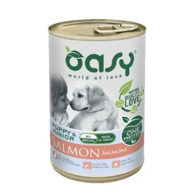 Oasy Cane OAP Puppy&Junior Salmone 400g