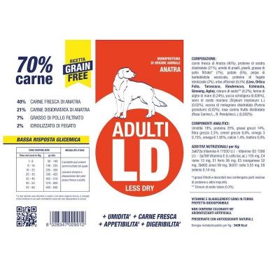 Vetline Cane Adulto LD Anatra Grain Free
