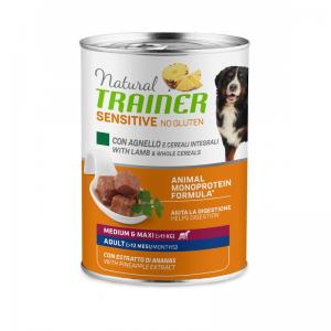 Trainer Cane Natural Sensitive Adulto Medium & Maxi Agnello & Cereali 400 Gr