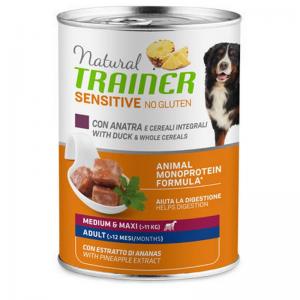 Trainer Cane Natural Sensitive Adulto Medium & Maxi Anatra & Cereali 400 Gr