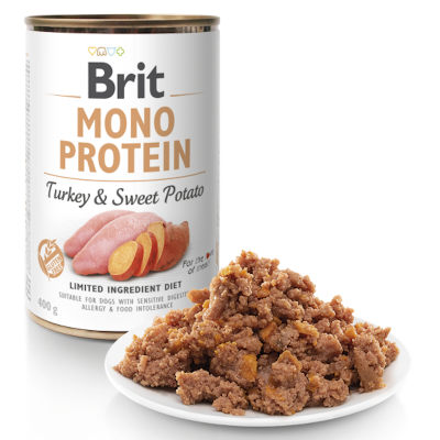 Brit Care Cane Monoproteico Tacchino & Patate Dolci 400 Gr