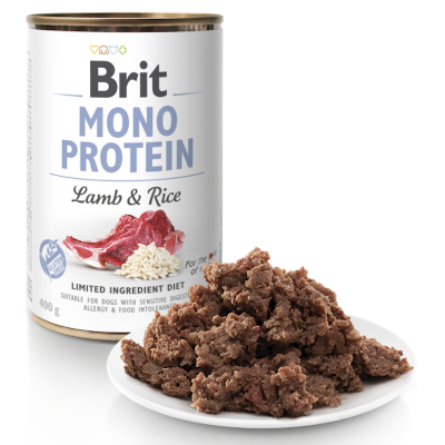 Brit Care Cane Monoproteico Agnello & Riso 400 Gr