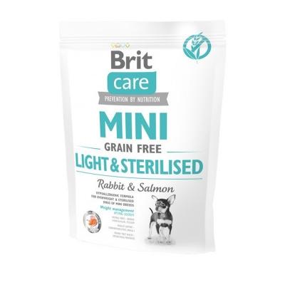 Brit Care Cane Mini Grain Free Light & Sterilised Coniglio & Salmone