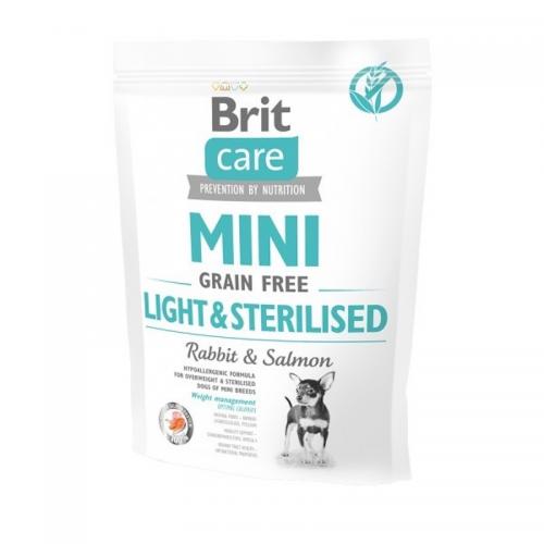 Brit Care Cane Mini Grain Free Light & Sterilised Coniglio & Salmone