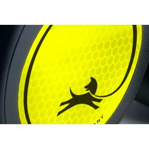 Guinzaglio Flexi New Neon Corda 5 m Nero/Giallo Fluo 2