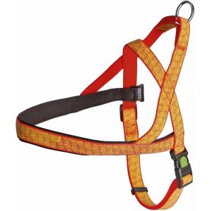 Pettorina Norvegese Riflettente 20 mm Nero/Arancio