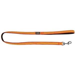 Guinzaglio Cane Norvegese Riflettente 100cm Nero/Arancio