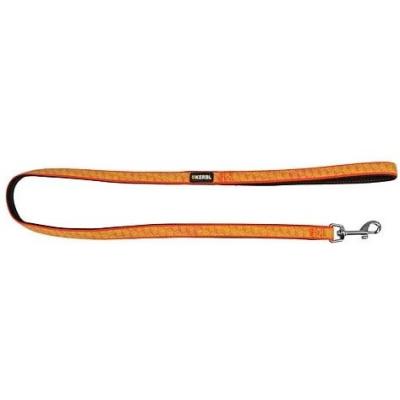Guinzaglio Cane Norvegese Riflettente 100cm Nero/Arancio
