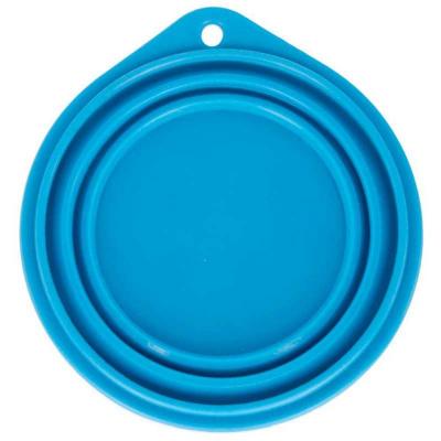 Ciotola da Viaggio in Silicone Ripiegabile 250 ml Blu