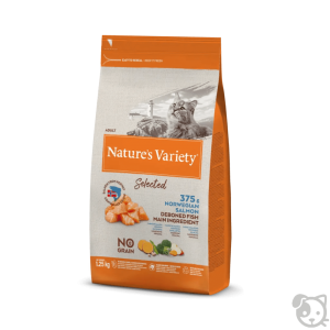 Nature's Variety Selected Gatto Adulto Salmone Norvegese 1,25kg