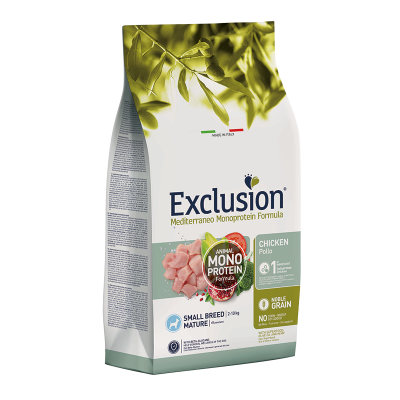 Exclusion Cane Mediterraneo Monoprotein Mature Medium & Large Pollo