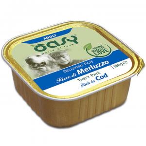 Oasy Cane Adulto Delizioso Paté Merluzzo 150g