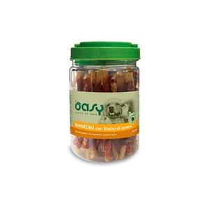 Oasy Cane Snack Barattolo Involtini Con Filetto Di Anatra 350gr