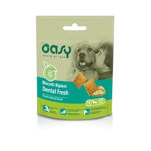 Oasy Cane Adulto Snack Biscotti Ripieni Dental Fresh 70g