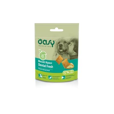 Oasy Cane Adulto Snack Biscotti Ripieni Dental Fresh 70g