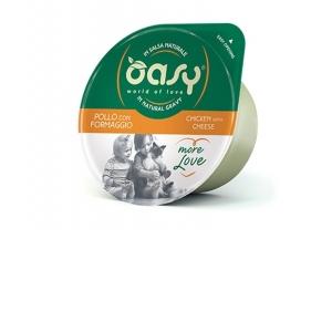 Oasy Gatto MORE LOVE IN CUP Adulto Pollo & Formaggio 70 Gr