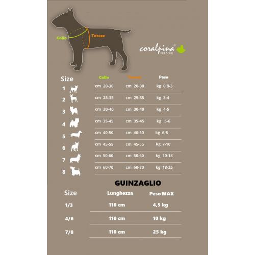 Coralpina Cane Guinzaglio Cinquetorri Bianco