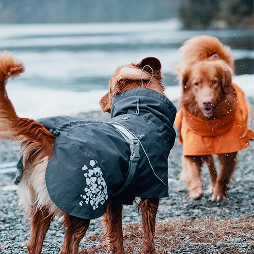 Hurtta Cane Giacca Monsoon Coat Arancio Bruciato