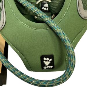 Hurtta Cane Guinzaglio Adjustable ROPE ECO 20mm x 120-180cm Verde 2