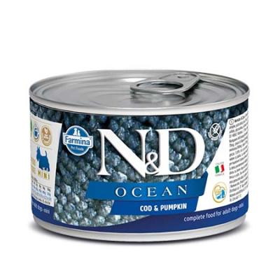 Farmina Cane N&D Ocean Merluzzo & Zucca Lattina 285Gr