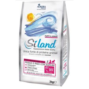 Siland Cane Puppy & Junior Medium & Large Pesce Azzurro, Riso & Agrumi