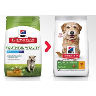 Hill's Cane Adulto 7+ Youthful Vitality Small & Mini Pollo & Riso