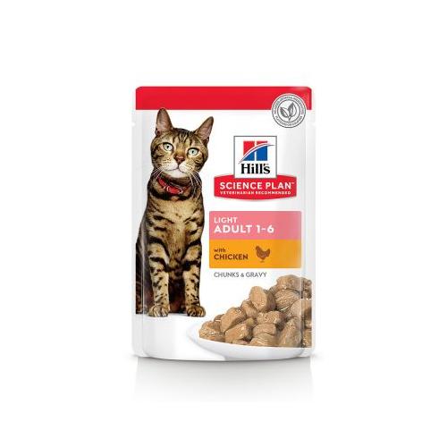 Hill's Gatto Adulto Light Multigusto (Pollo + Salmone) cf. (12x85) gr