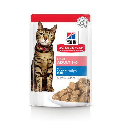 Hill's Gatto Adulto Light Multigusto (Pollo + Salmone) cf. (12x85) gr