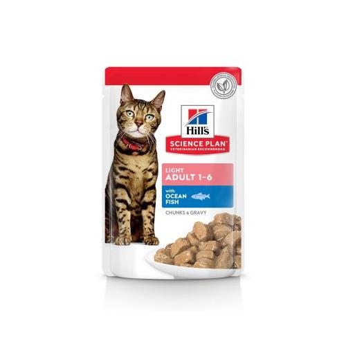 Hill's Gatto Adulto Light Multigusto (Pollo + Salmone) cf. (12x85) gr