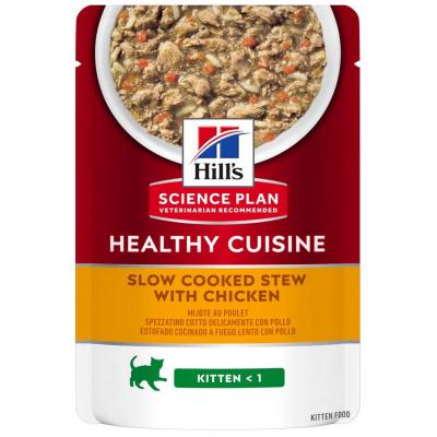 Hill's Feline Healthy Cusine Kitten Pollo Spezzatino Busta 80 gr