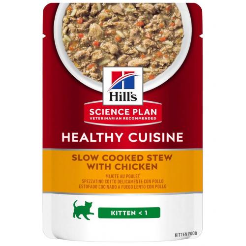 Hill's Feline Healthy Cusine Kitten Pollo Spezzatino Busta 80 gr