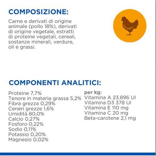 Hill's Feline Healthy Cusine Kitten Pollo Spezzatino Busta 80 gr