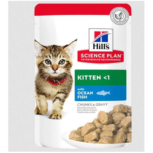 Hill's Feline Kitten Pesce Oceanico Pouches 85 Gr