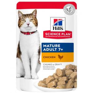 Hill's Feline Mature 7+ Pollo Pouches 85 Gr