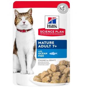 Hill's Feline Mature 7+ Pesce Oceanico Pouches 85 Gr