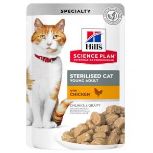 Hill's Feline Young Adult Sterilized Pollo Busta 85 g
