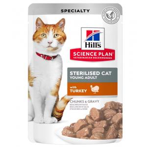 Hill's Feline Young Adult Sterilised Tacchino Busta 85 gr