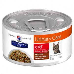Hill's PD Feline C/D Stress Reduced Calorie Spezzatino Lattina 82 gr