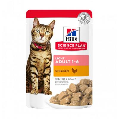 Hill's Gatto Adulto Light Pollo Busta 85 Gr