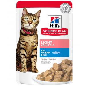 Hill's Gatto Science Plan Adulto Light Pesce Oceanico Busta 85 Gr
