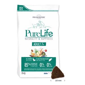 Flatazor Pure Life Cane Adulto 7+ Anatra & Pesce 12 Kg