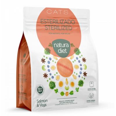 Natura Diet Gatto Adulto Sterilizzato Salmone & Verdure