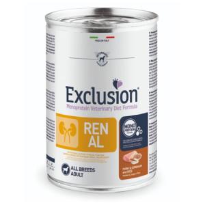 Exclusion Cane Monoprotein Veterinary Diet Renal Adulto All Breeds Maiale, Sorgo&Riso Lattina