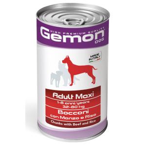 Gemon Cane Bocconi Adulto Maxi Manzo & Riso 1250 Gr