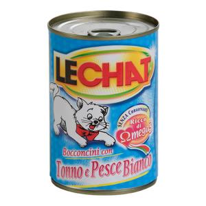 LeChat Gatto Bocconcini Di Tonno & Pesce Bianco