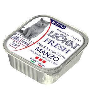 LeChat Gatto Fresh Patè & Bocconcini Manzo 100 Gr