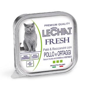 LeChat Gatto Fresh Patè & Bocconcini Pollo & Ortaggi 100 Gr
