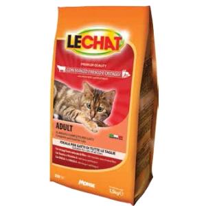 LeChat Gatto Premium Croccantini Manzo & Verdure